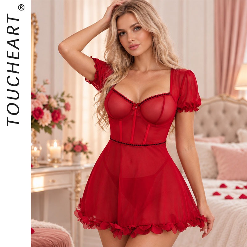 Toucheart Nightgown Set Women  - đánh giá và giá Babydoll Chemise Night