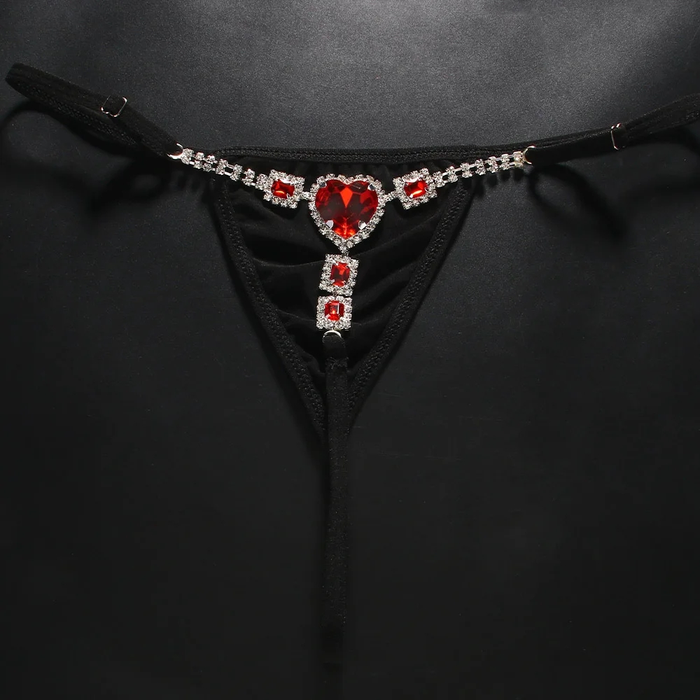 Red Crystal Heart Thong G Stri - đánh giá và giá Thong Bikini Women