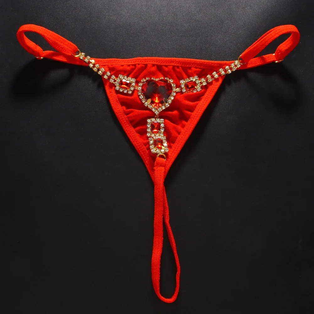 Red Crystal Heart Thong G Stri - đánh giá và giá Thong Bikini Women