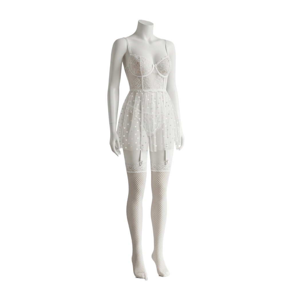Women's White Lace Lingerie Se - đánh giá và giá Babydoll Chemise Night